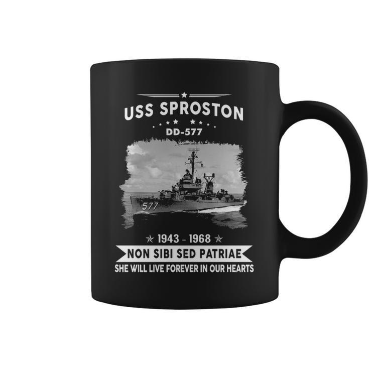 Uss Sproston Dd  Coffee Mug