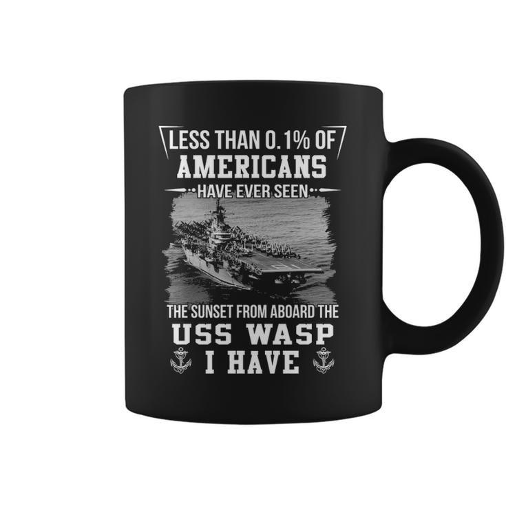 Uss Wasp Cv 18 Sunset Coffee Mug