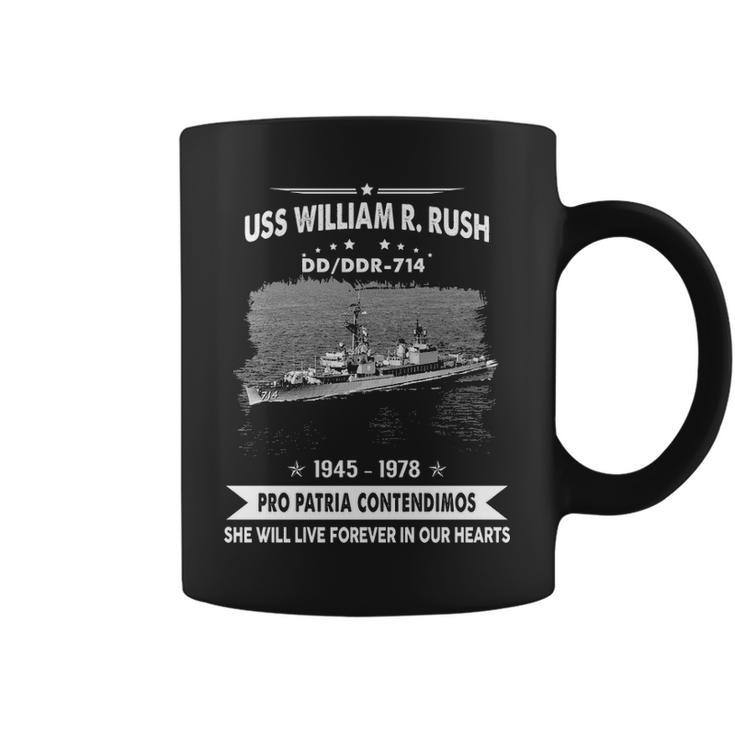 Uss William R Rush Dd 714 Ddr  Coffee Mug