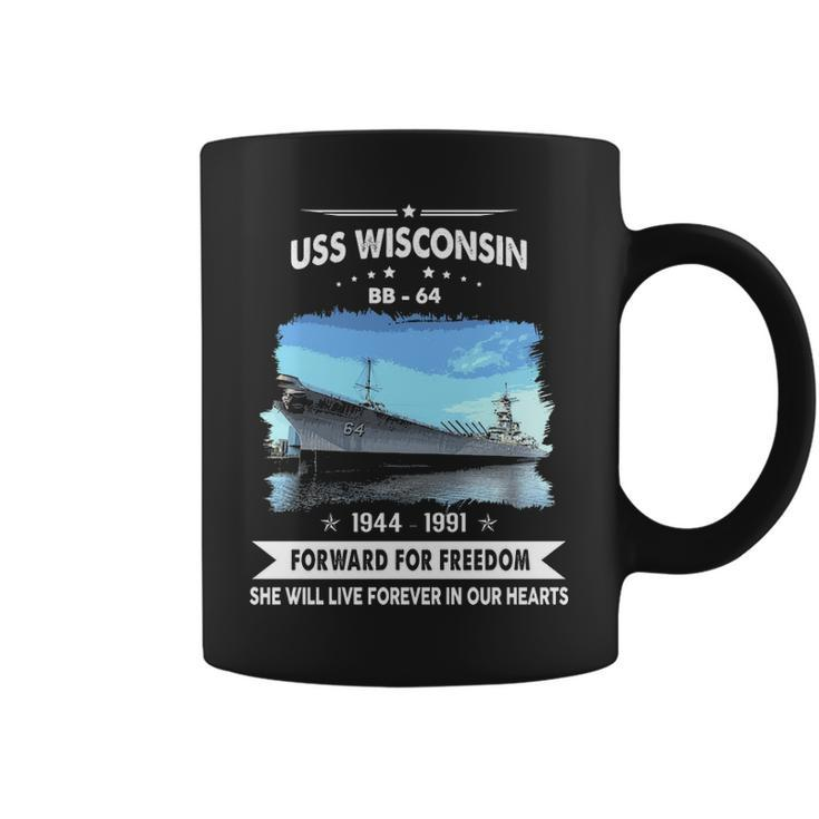 Uss Wisconsin Bb  Coffee Mug