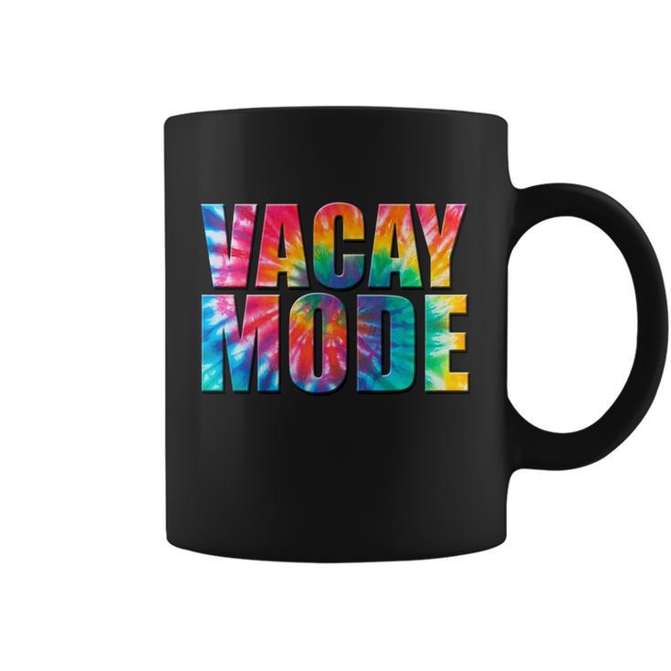 Vacay Mode Tie Dye Colorful Vacation Coffee Mug