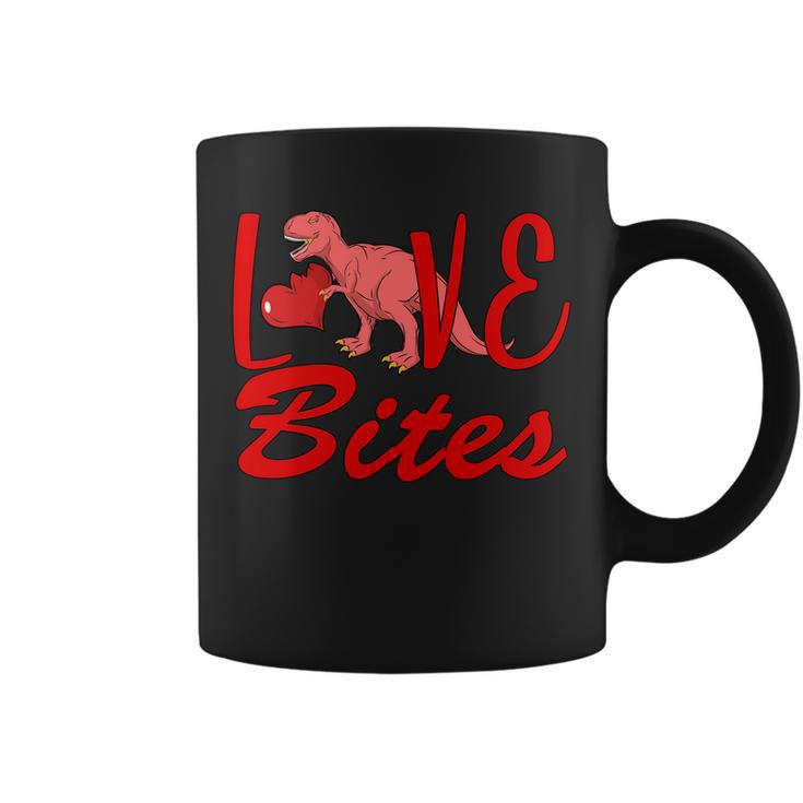 Valentines Day Love Bites Dinosaur Coffee Mug