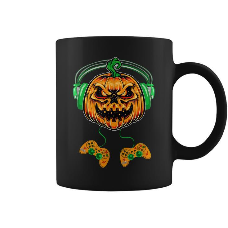 Video Games Halloween Jack O Lantern Gamer Boys Kids Men  Coffee Mug
