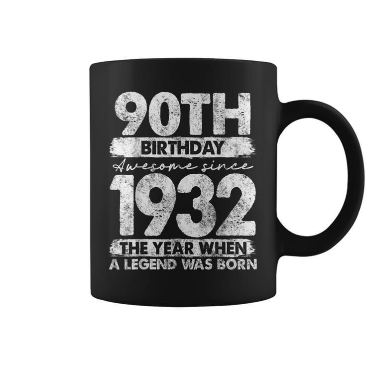 Vintage 1932 Limited Edition 1932 90 Years Old 90Th Birthday  Coffee Mug