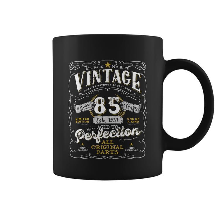 Vintage 1937 Birthday For Women Funny Men 85 Years Old Coffee Mug