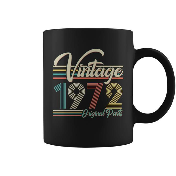 Vintage 1972 Original Parts 50Th Birthday Tshirt Coffee Mug