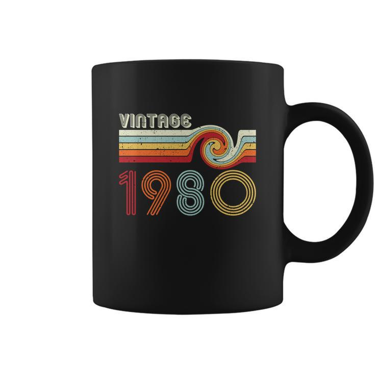 Vintage 1980 Retro Birthday Gift Graphic Design Printed Casual Daily Basic Coffee Mug