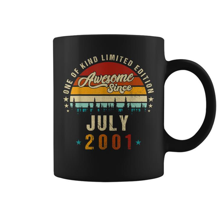 Vintage 21Th Birthday Awesome Since July 2001 Epic Legend  Coffee Mug