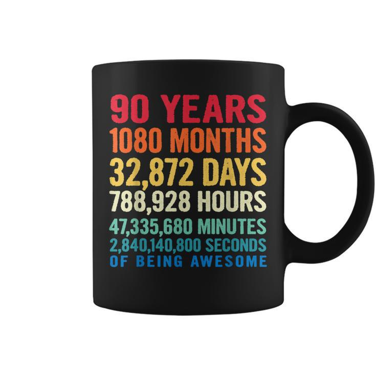 Vintage 90 Years Of Being Awesome Unique 90Th Birthday Gifts  Coffee Mug