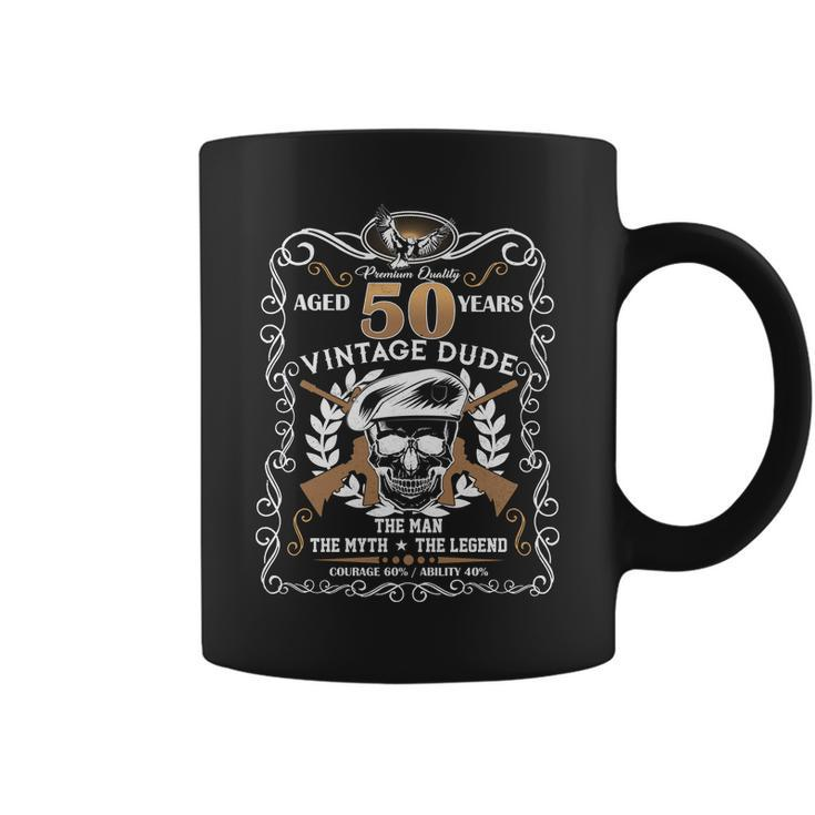 Vintage Dude Aged 50 Years Man Myth Legend 50Th Birthday Tshirt Coffee Mug