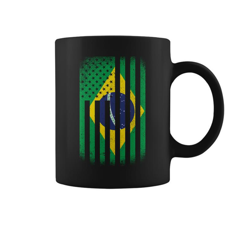 Vintage Flag Of Brazil Tshirt Coffee Mug