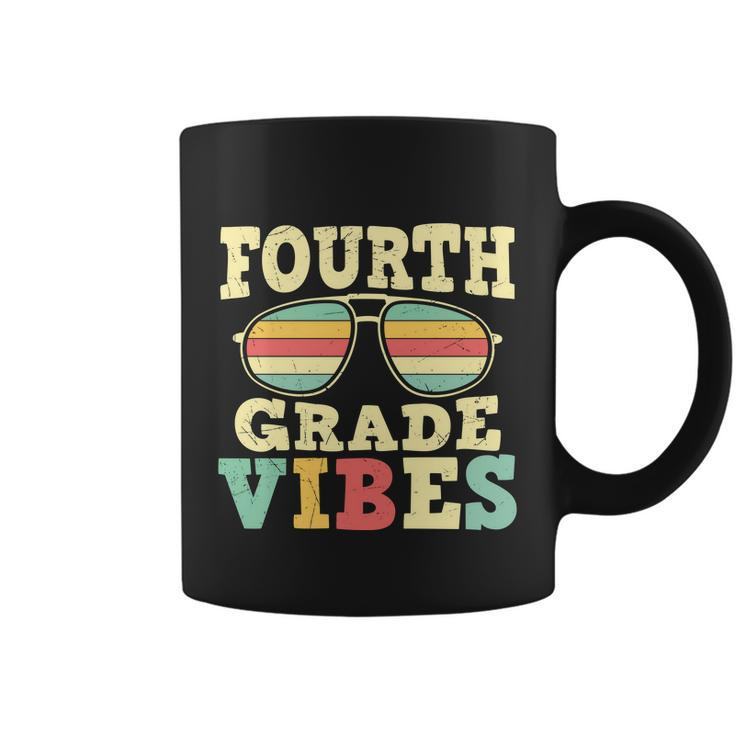 Vintage Fourth Grade Vibes Shirt Funny 4Th Grade Back To School Coffee Mug