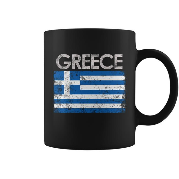 Vintage Greece Greek Flag Pride Gift Coffee Mug