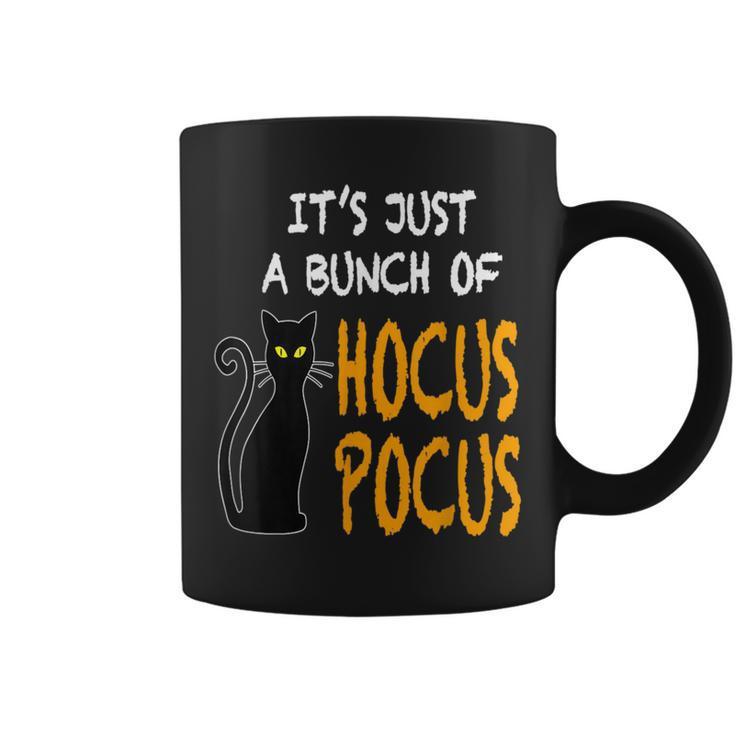 Vintage Halloween Black Cat Its Just A Bunch Of Hocus Pocus  Coffee Mug