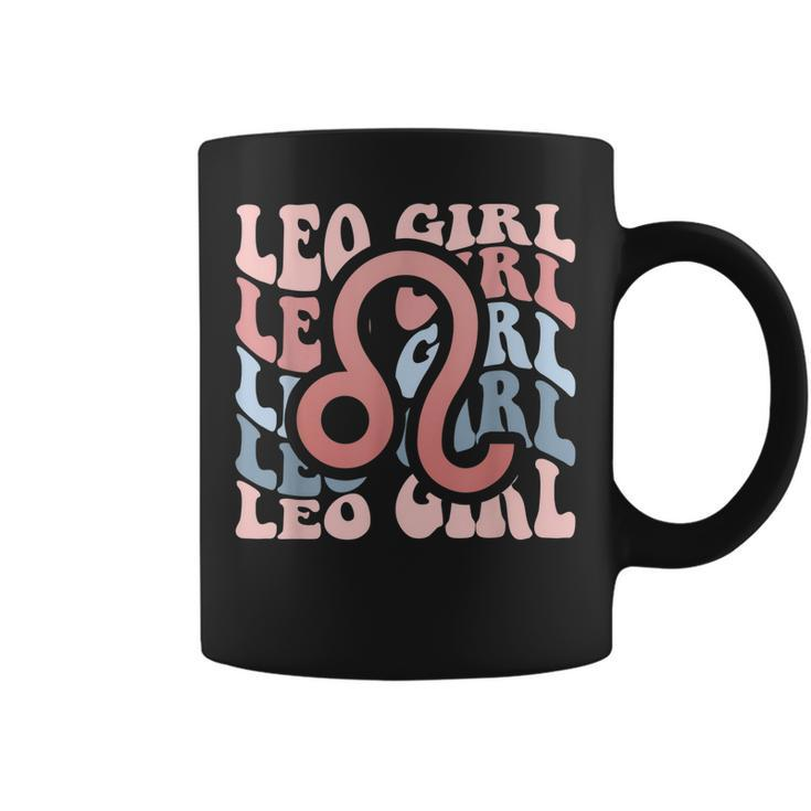 Vintage Leo Girl Retro Birthday Queen Women Horoscope  Coffee Mug