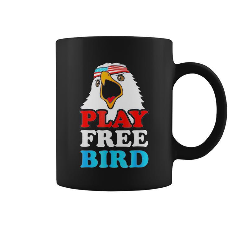 Vintage Play Free Bird Bald Eagle American Patriotic Usa Coffee Mug