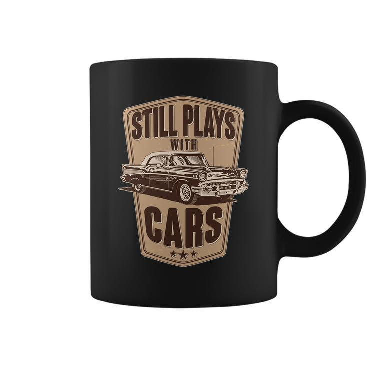 Vintage Retro Still Plays With Cars Tshirt Coffee Mug