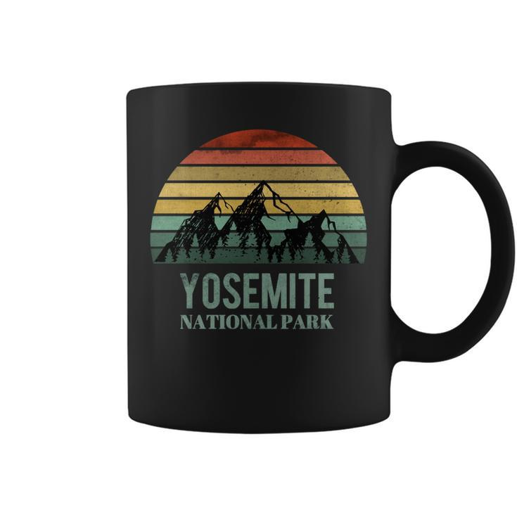 Vintage Retro Yosemite National Park Mountain California   Coffee Mug