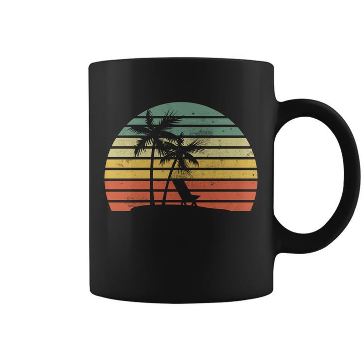 Vintage Sunset Beach Tshirt Coffee Mug