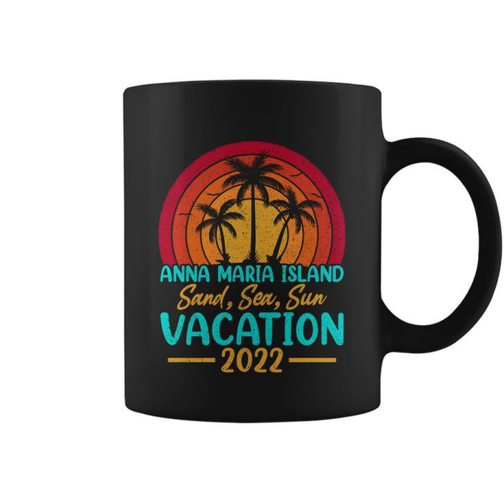 Vintage Sunset Summer Vacation 2022 Anna Maria Island Beach Cool Gift Coffee Mug