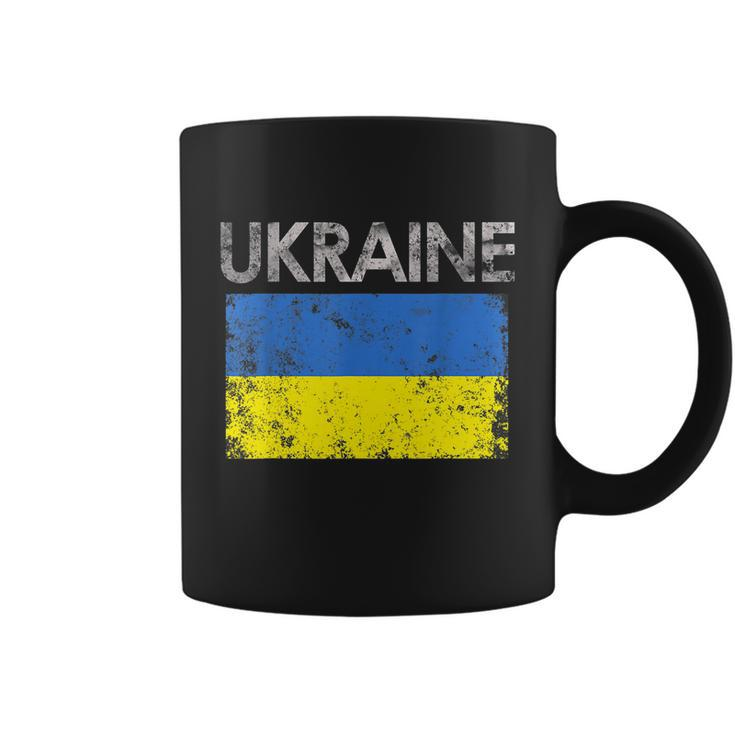 Vintage Ukraine Ukrainian Flag Pride Gift Tshirt Coffee Mug