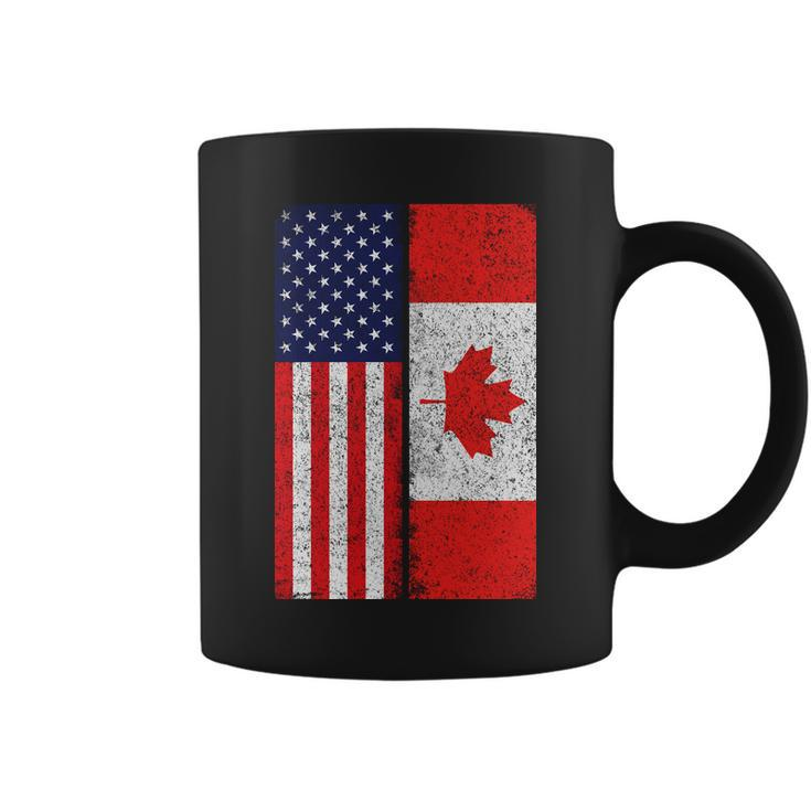 Vintage Usa Canadian Flag Coffee Mug