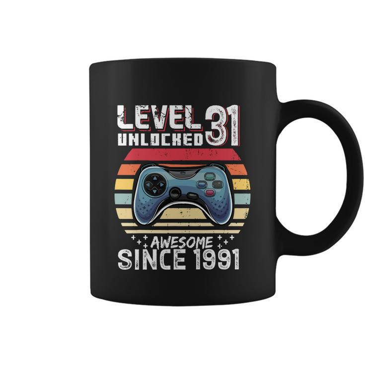 Vintage Video Gamer Birthday Level 31 Unlocked 31St Birthday Coffee Mug