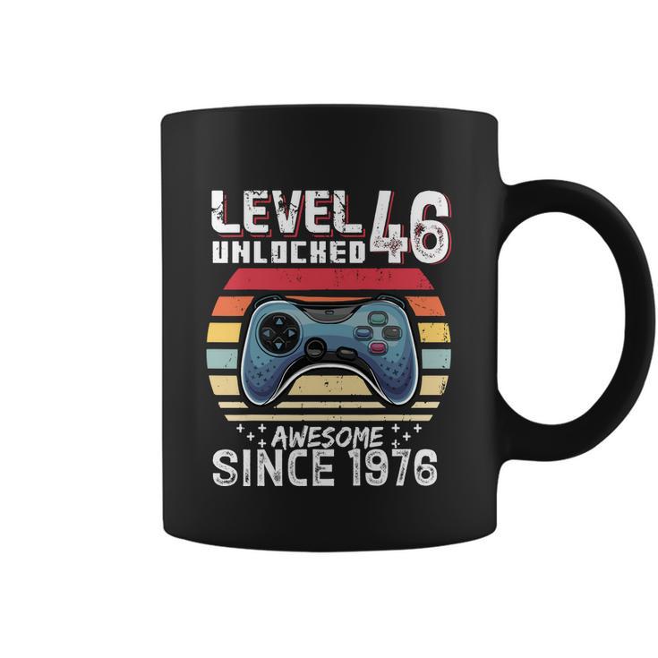 Vintage Video Gamer Birthday Level 46 Unlocked 46Th Birthday Coffee Mug