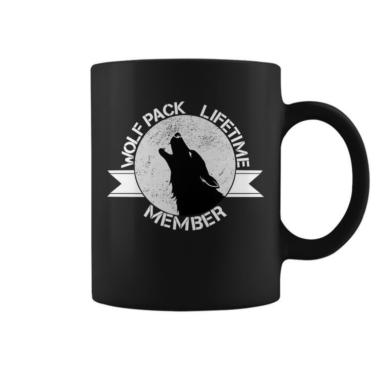 Vintage Wolf Pack Lifetime Member Emblem Coffee Mug