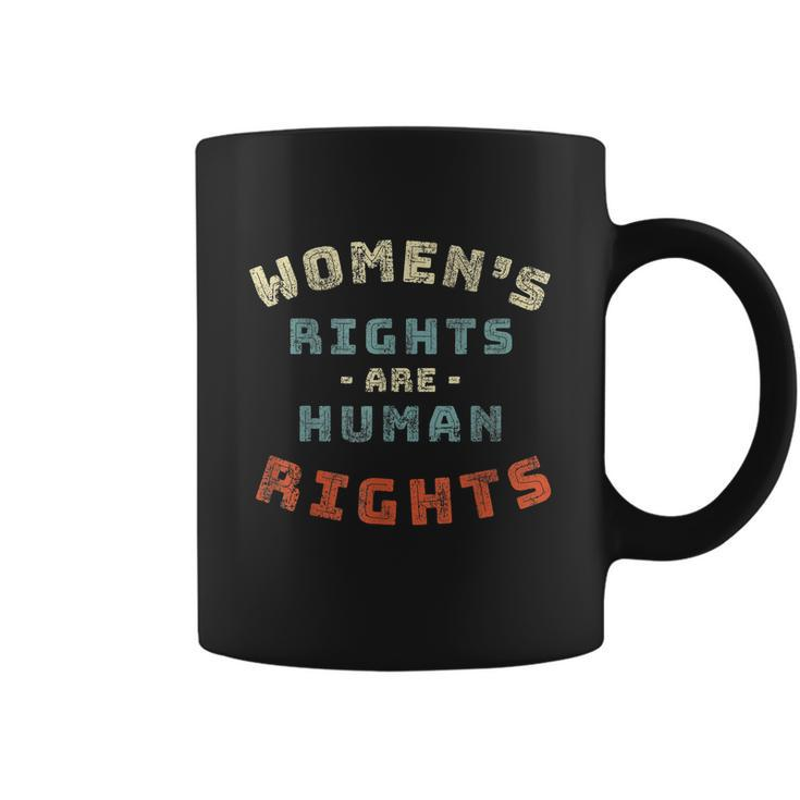 Vintage Womens Rights Are Human Rights Feminist Coffee Mug