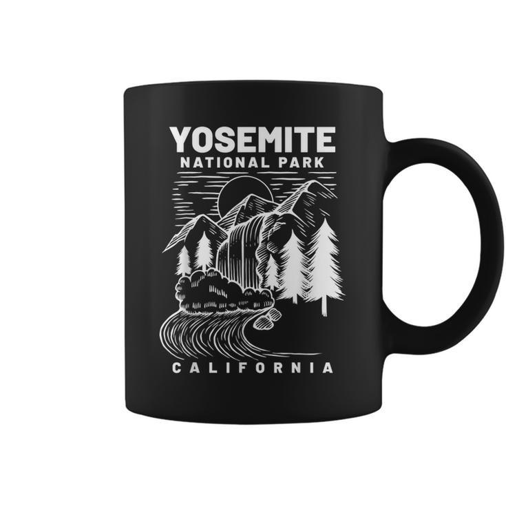 Vintage Yosemite National Park California Hiker  Coffee Mug
