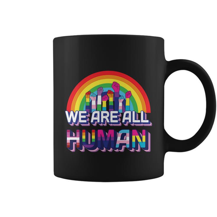 We Are All Human Pride Month Coffee Mug