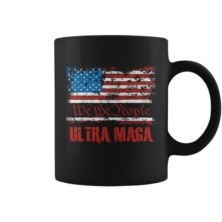 We The People Ultra Maga King Vintage Usa Flag Pride Coffee Mug