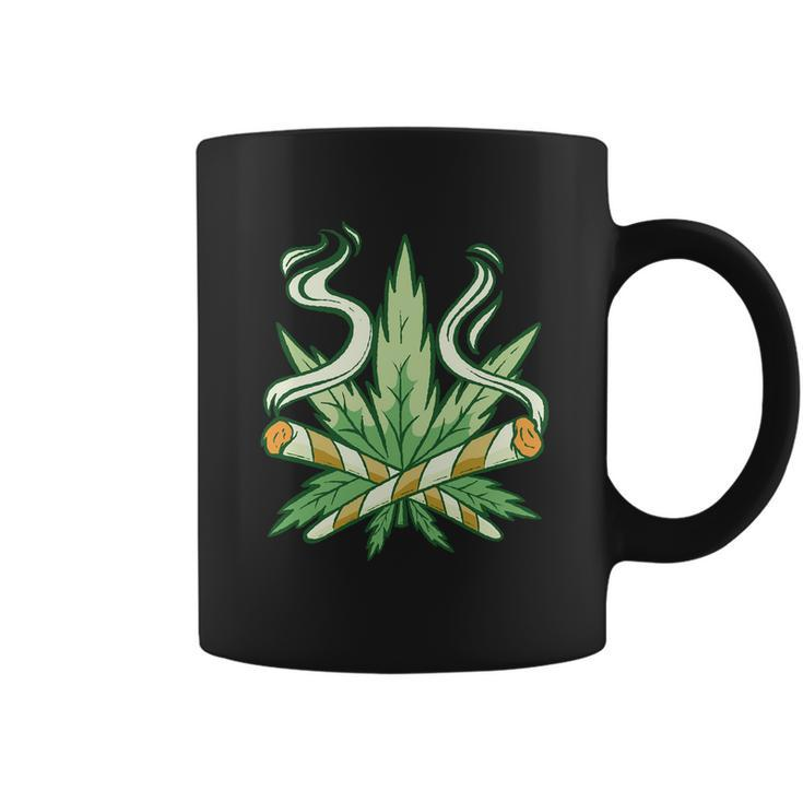 Weed Joint Cross Coffee Mug