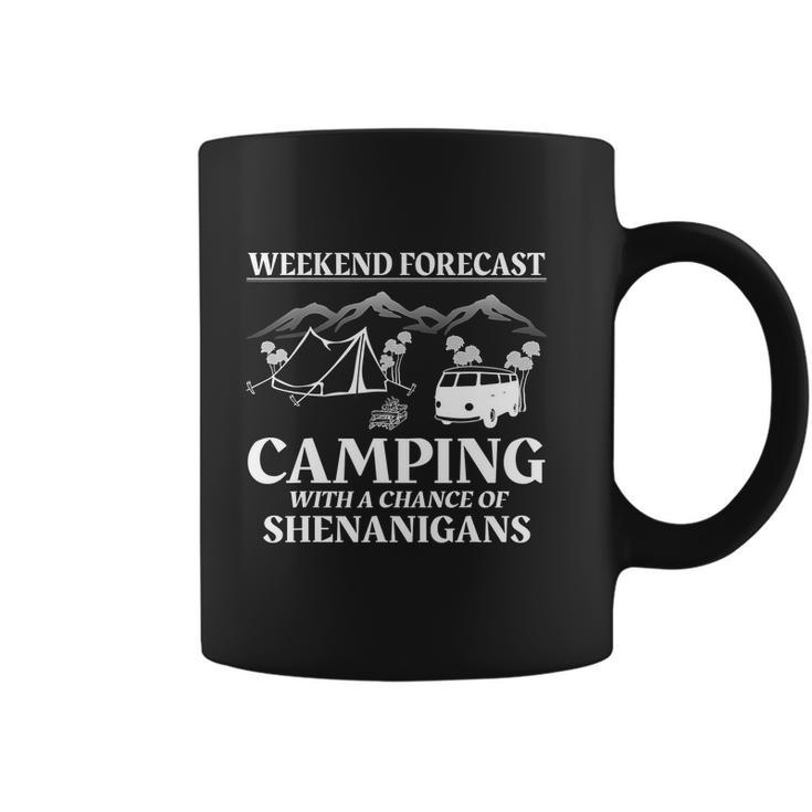 Weekend Forecast Camping With A Chance Of Funny Coffee Mug