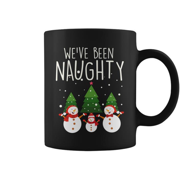 Weve Been Naughty Christmas Snowman Coffee Mug