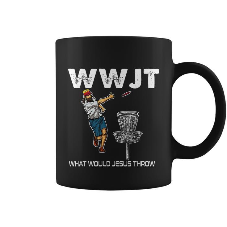 What Would Jesus Throw Golf Disc Coffee Mug