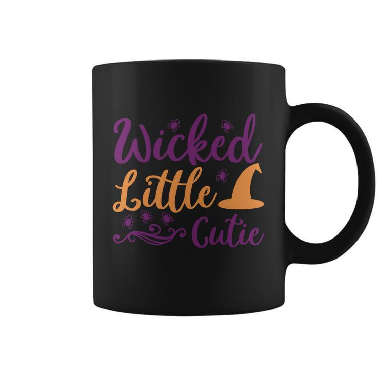 Wicked Little Cutie Witch Hat Halloween Quote Coffee Mug