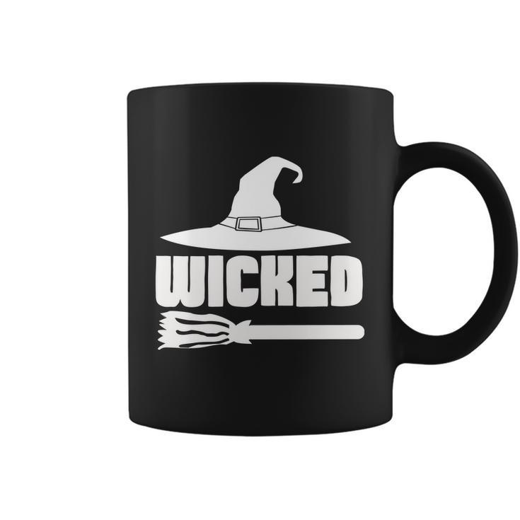 Wicked Witch Hat Broom Halloween Quote Coffee Mug