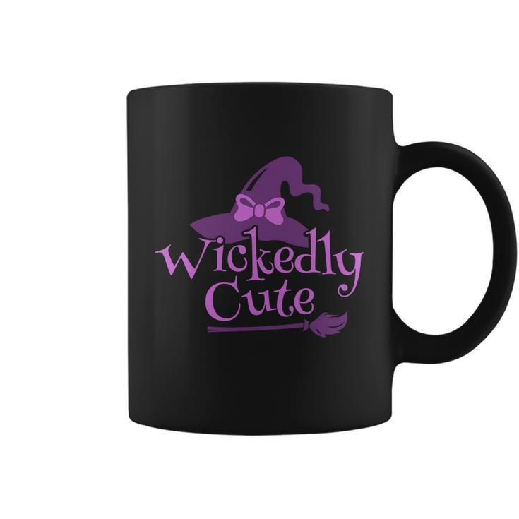 Wickedly Cute Witch Hat Halloween Quote Coffee Mug