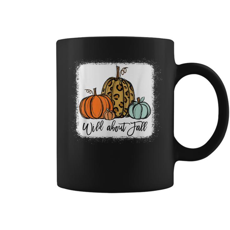 Wild About Fall Leopard Pumpkin Fall Vibes Hello Fall Autumn  Coffee Mug