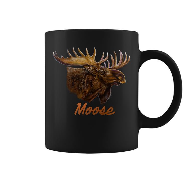 Wildlife - Moose Head Portrait Tshirt Coffee Mug