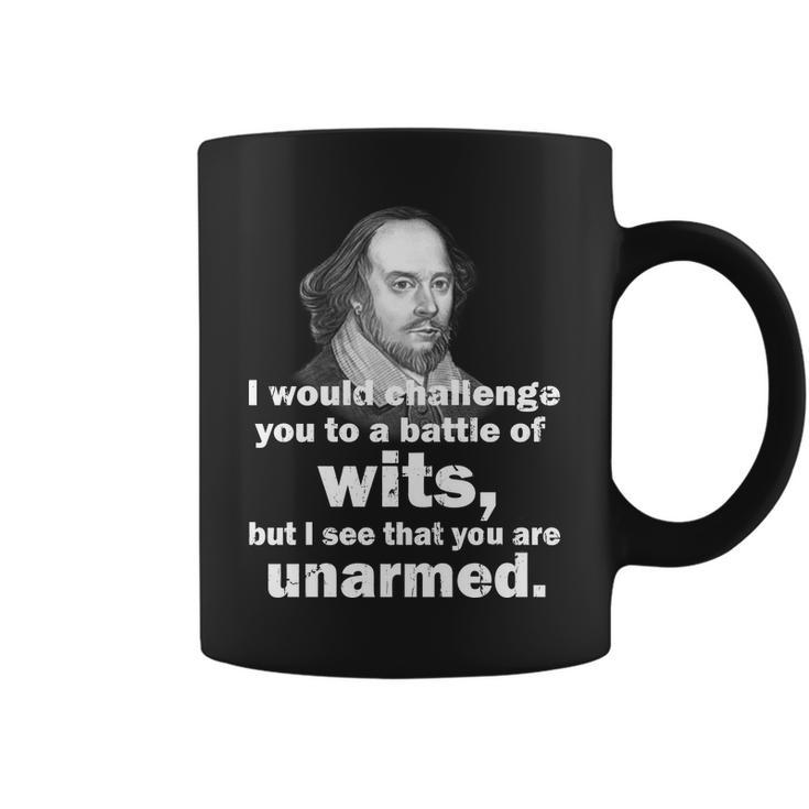 William Shakespeare Wits Quote Tshirt Coffee Mug