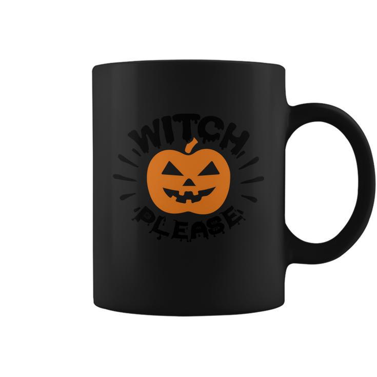 Witch Please Pumpkin Halloween Quote Coffee Mug