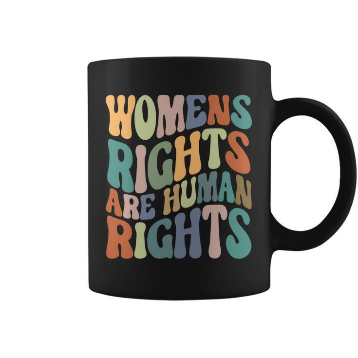 Womens Rights Are Human Rights Hippie Style Pro Choice V2 Coffee Mug