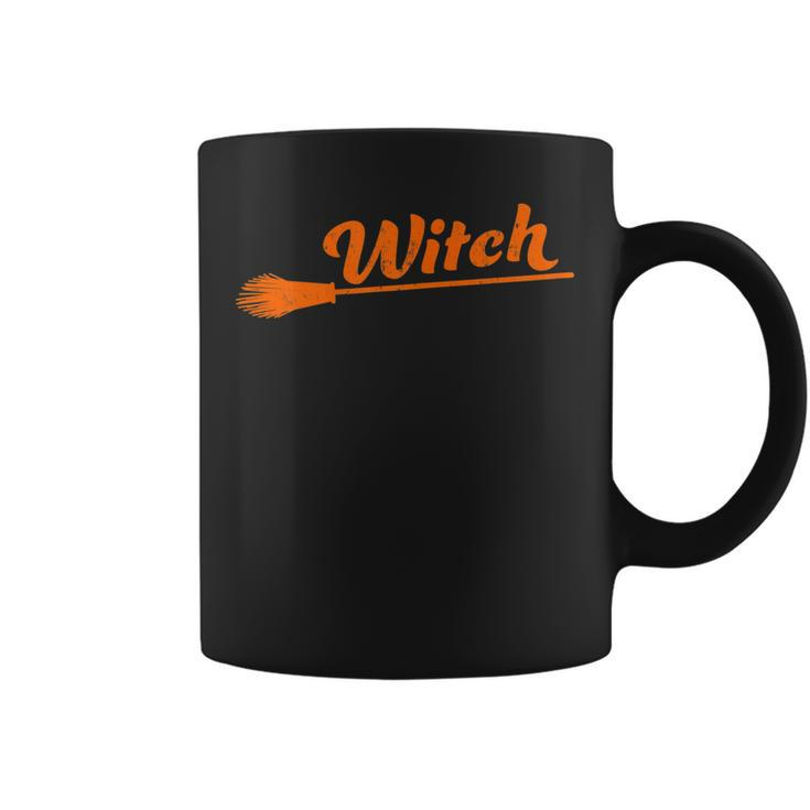 Womens Witch Broomstick Cute Womens Halloween  Coffee Mug
