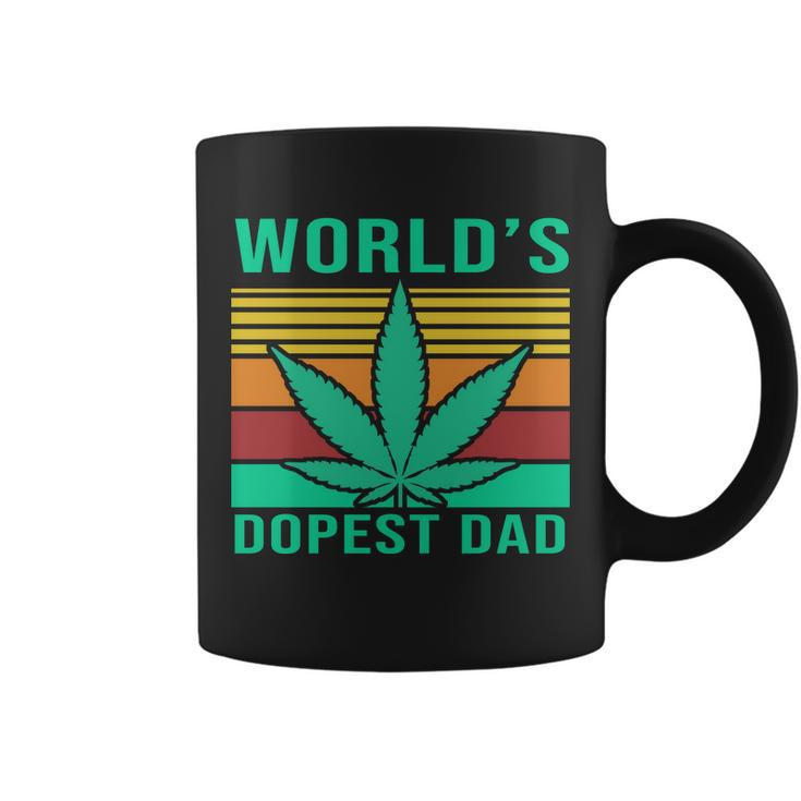 Worlds Dopest Dad Funny Retro Tshirt Coffee Mug