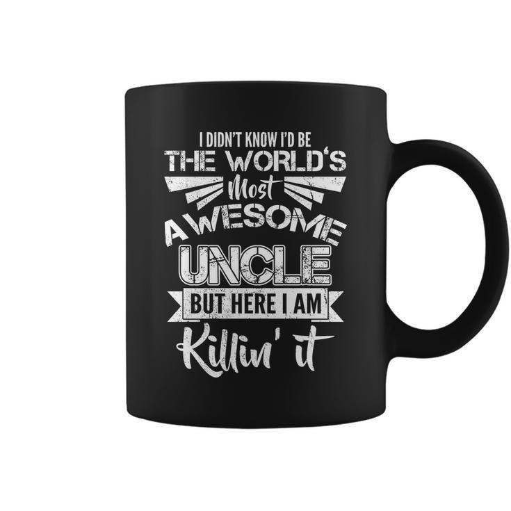 Worlds Most Awesome Uncle Killing It Tshirt Coffee Mug