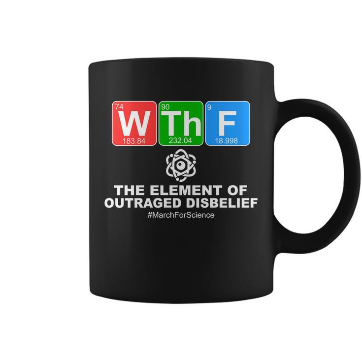 Wthf Wtf The Element Of Outraged Disbelief March For Science Coffee Mug