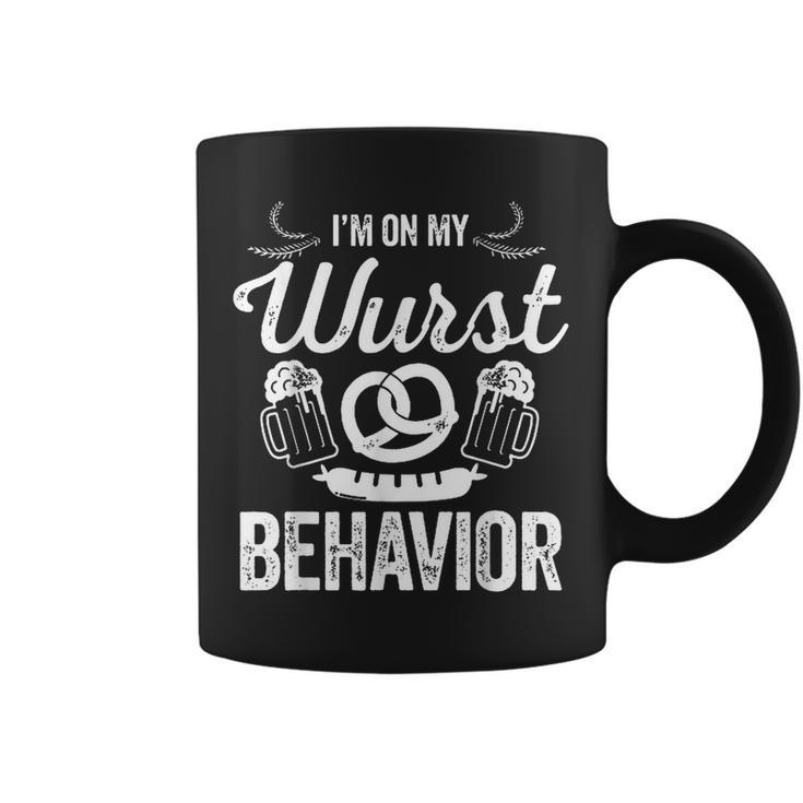 Wurst Behavior Oktoberfest Funny German Festival  Coffee Mug